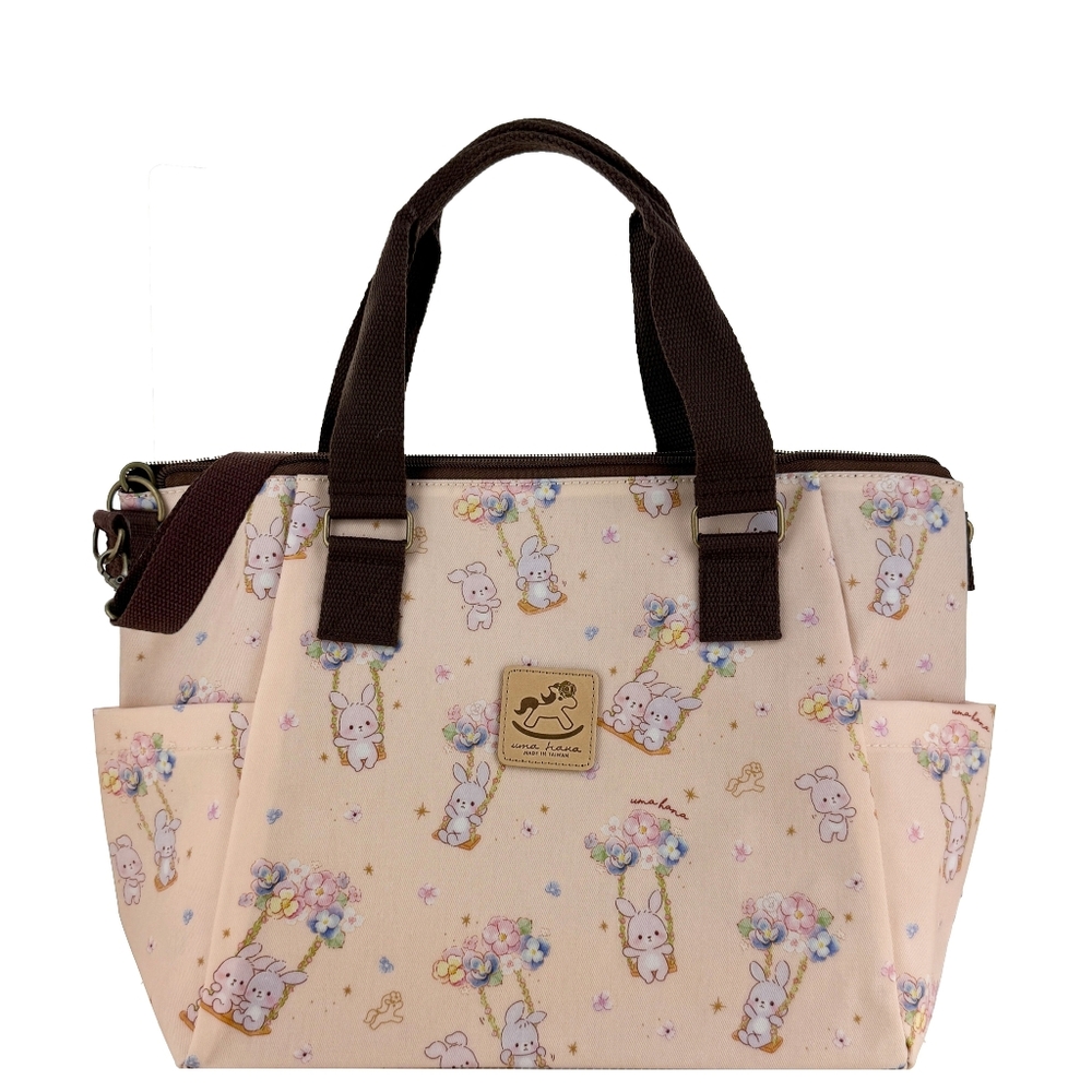 Waterproof Bunny Shoulder Crossbody Convertible Handbag W/ ID Badge Clip